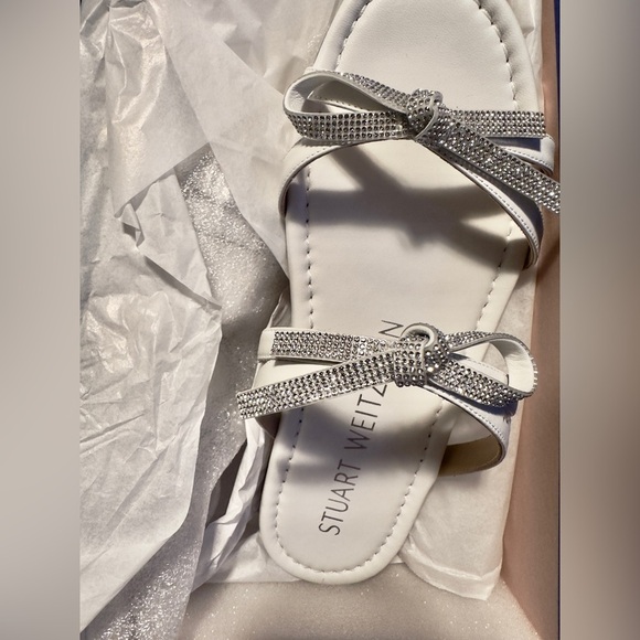 Stuart Weitzman Silver Sandals - Picture 2 of 4
